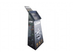Paper floor display stand
