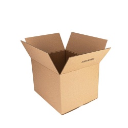 Black logo corrugated carton box