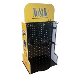 Rotating metal display rack for marble samples